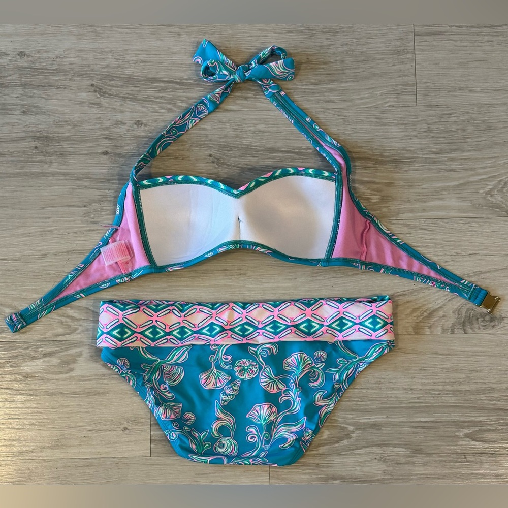 Lilly Pulitzer Blue and Pink Bikini - Picture 4 of 8